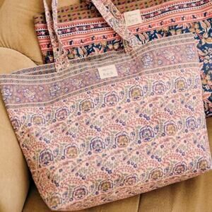 Sezane x Sea New York Purple Pink Floral Tote Bag Brand New